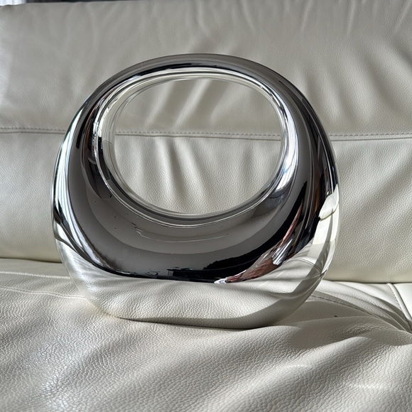 Metallic Crescent Acrylic Evening Purse - Picture 5 of 17